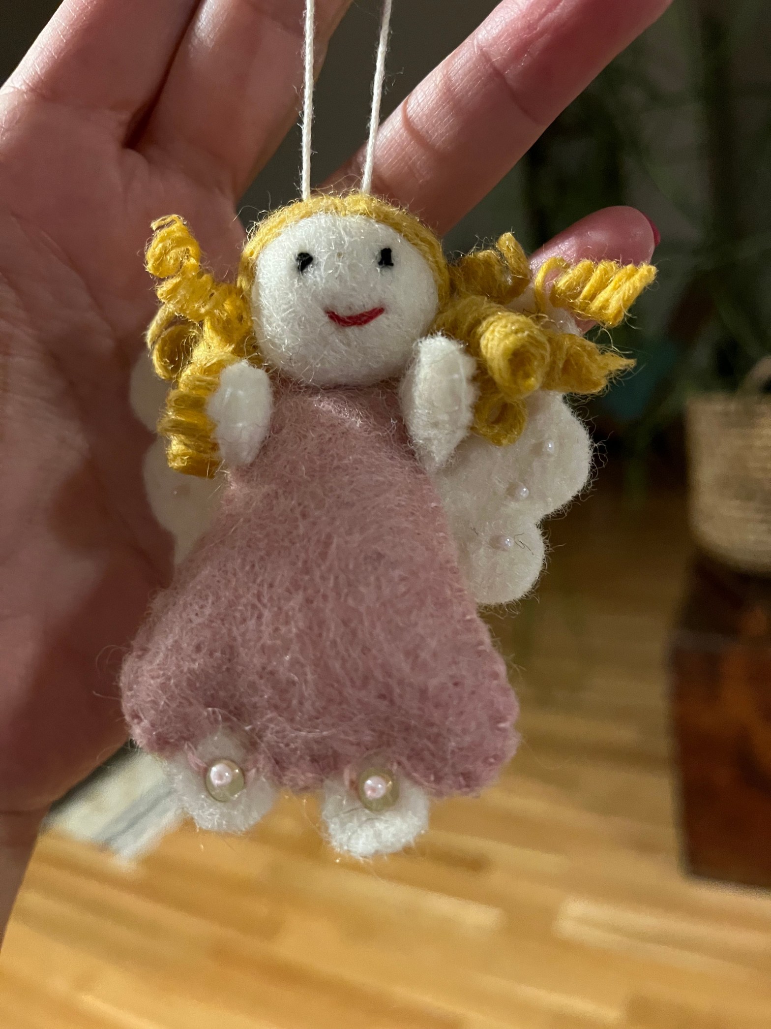 Filzarbeiten für einen Weihnachtsmarkt￼